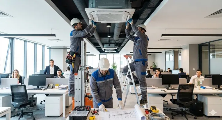 İş Yerlerinde Klima Montajı Nasıl Planlanmalı? Verimlilik ve Konforun Mühendisliği
